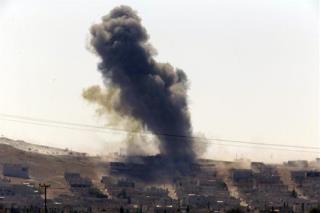 Airstrikes Hit ISIS Near Embattled Border Town