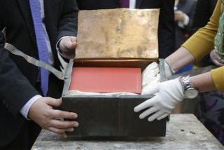 Boston Time Capsule Yields Mystery Red Book