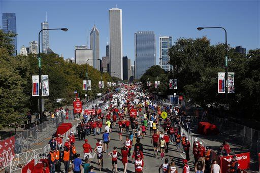 Man Fleeing Cops Joins Chicago Marathon