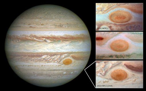 Jupiter's Great Red Spot just a sunburn, researchers say