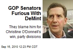 GOP Senators Furious With DeMint