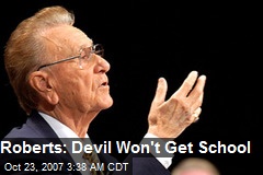 Roberts: Devil Won't Get School