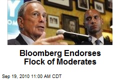 Bloomberg Endorses Flock of Moderates
