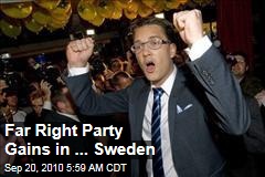 Far Right Party Gains in Sweden