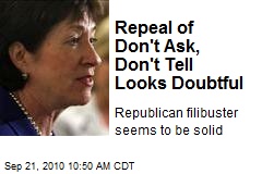 Repeal of Don't Ask, Don't Tell Looks Doubtful