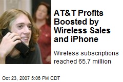 AT&amp;T Profits Boosted by Wireless Sales and iPhone