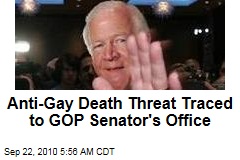 Anti-Gay Death Threat Traced to GOP Senator's Office
