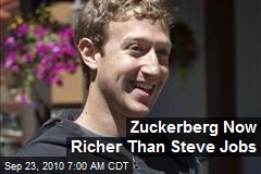 Zuckerberg Now Richer Than Steve Jobs