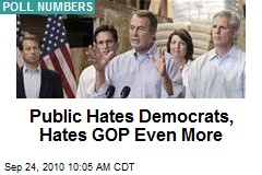 Public Hates Democrats, Hates GOP Even More