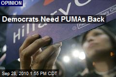 Democrats' Need PUMAs Back