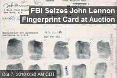 FBI Seizes John Lennon Fingerprint Card at Auction