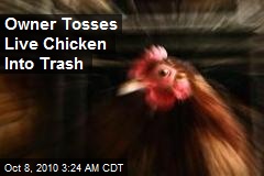 Live Chicken Tossed Out With the Trash