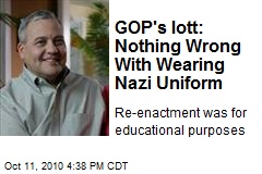 GOP's Iott: Nothing Wrong With Wearing Nazi Uniform