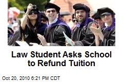 Law Student Asks School to Refund Tuition