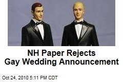 NH Paper Rejects Gay Wedding Announcement