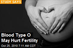 Blood Type O May Hurt Fertility