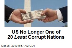 US No Longer One of 20 Least Corrupt Nations