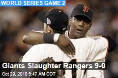 Giants Slaughter Rangers 9-0