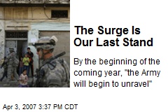 The Surge Is Our Last Stand
