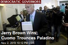 Jerry Brown Wins; Cuomo Trounces Paladino
