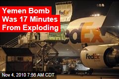 Yemen Bomb 17 Minutes From Exploding