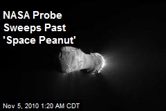 NASA Probe Sweeps Past 'Space Peanut'