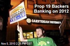 Prop 19 Backers Banking on 2012