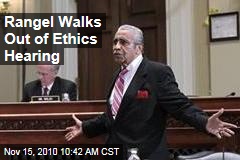 Rangel Walks Out of Ethics Hearing
