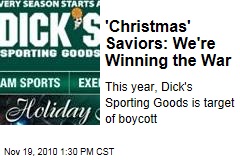 'Christmas' Saviors: We're Winning the War