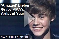 'Amazed' Bieber Grabs AMA's Artist of Year