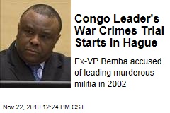 Congo Leader's War Crimes Trial Starts in Hague