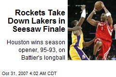 Rockets Take Down Lakers in Seesaw Finale