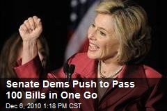 Senate Dems Push to Pass 100 Bills in One Go