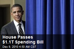 House Passes $1.1 Spending Bill