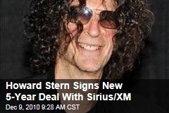 Howard Stern Signs New 5-Year Deal With Sirius/XM
