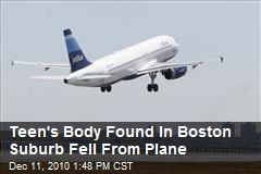 Body Found In Boston Suburb Fell From Plane