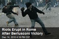 Rome Streets in Chaos After Berlusconi Victory