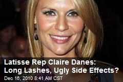 Claire Danes: Long Lashes, Ugly Side Effects?