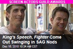 King's Speech, Fighter Come Out Swinging in SAG Nods