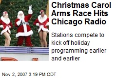 Christmas Carol Arms Race Hits Chicago Radio