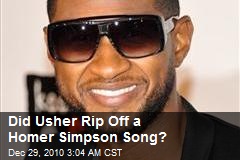 Did Usher Rip Off a Homer Simpson Song?