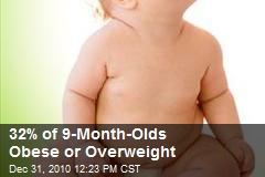 32% of 9-Month-Olds Obese or Overweight