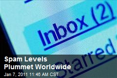 Spam Levels Plummet Worldwide