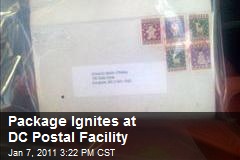 Package Ignites at DC Postal Facility
