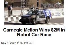 Carnegie Mellon Wins $2M in Robot Car Race