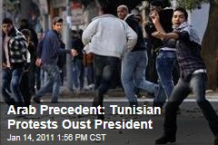 Tunisian Protesters Force Out President