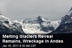 Melting Glaciers Reveal Remains, Wreckage