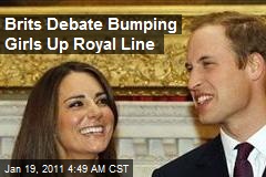 Brits Debate Bumping Girls Up Royal Line