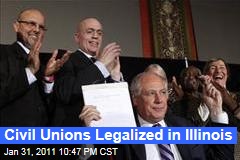 Civil Unions Legalized in Illinois