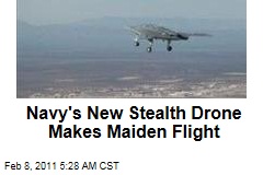 Navy's New Stealth Drone Makes Maiden Flight